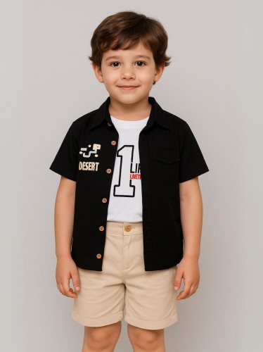 طقم ولادي أسود