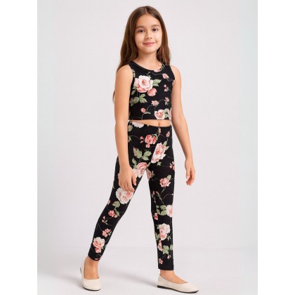 طقم بناتي قطعتين ( كت وبنطلون )