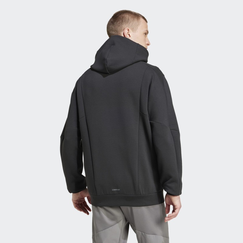 Adidas Mens' Designed for Training Full-Zip Track Jacket - Black