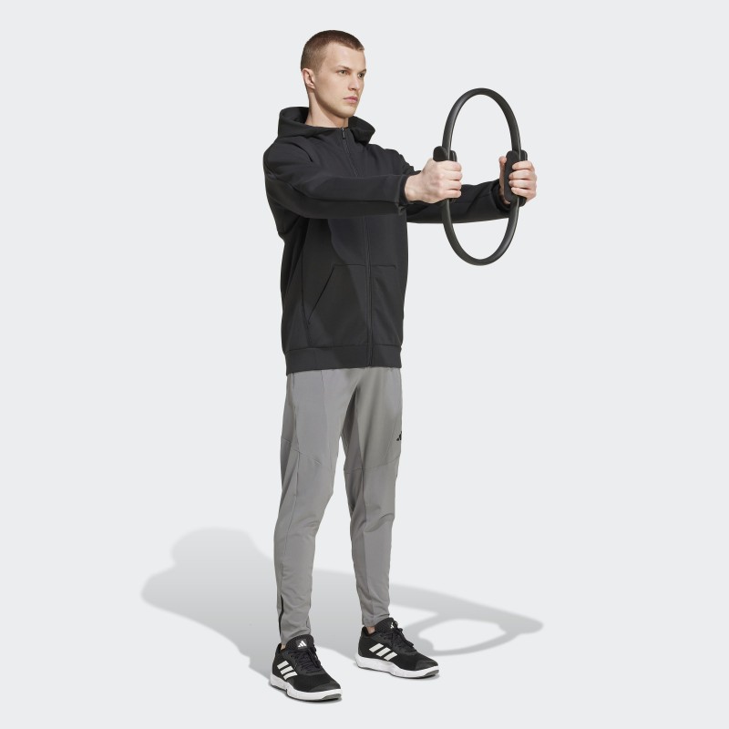 Adidas Mens' Designed for Training Full-Zip Track Jacket - Black