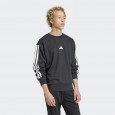 Adidas Mens' Essentials 3-Stripes French Terry Sweatshirt - Black