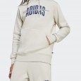 Adidas Mens' Collegiate Script Graphic Sweatshirt - Beige