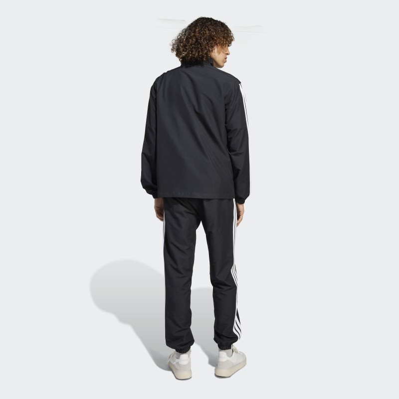 Adidas Mens' Sportswear Basic 3-Stripes Woven Track Suit - Black
