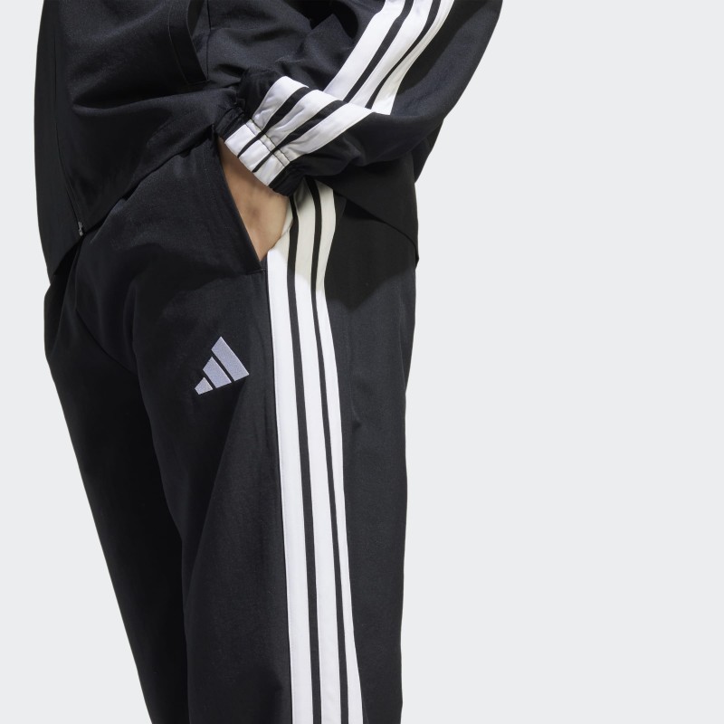 Adidas Mens' Sportswear Basic 3-Stripes Woven Track Suit - Black
