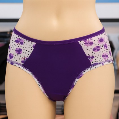 كالوت داخلي بتصميم بريف للنساء لون بنفسجي