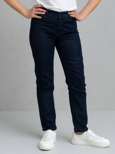 بنطلون جينز بناتي لون كحلي