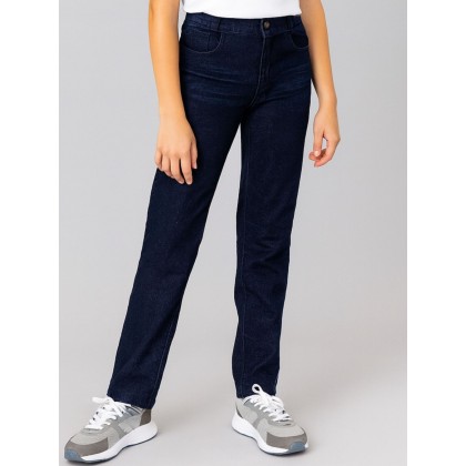 بنطلون جينز بناتي لون كحلي