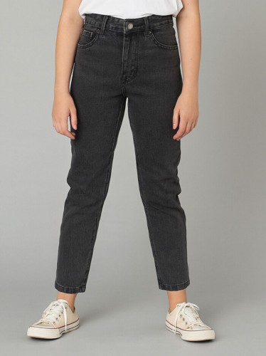 بنطلون جينز بناتي لون أسود