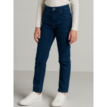 بنطلون جينز بناتي لون أزرق