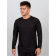 بلوزة بأكمام طويلة للرجال لون أسود