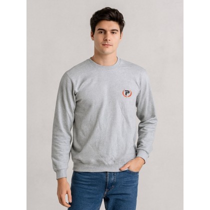 بلوزة بأكمام طويلة للرجال لون رمادي