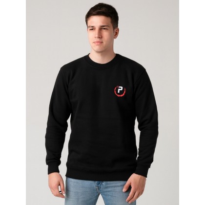 بلوزة بأكمام طويلة للرجال لون أسود