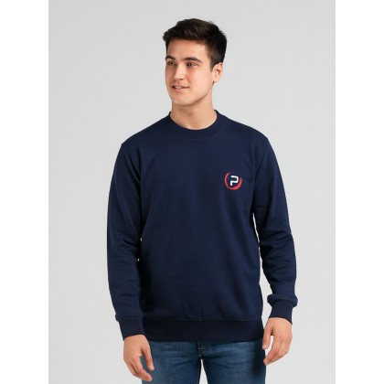 بلوزة بأكمام طويلة للرجال لون كحلي