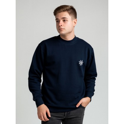 بلوزة بأكمام طويلة للرجال لون كحلي