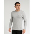 بلوزة بأكمام طويلة للرجال لون رمادي
