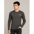 بلوزة بأكمام طويلة للرجال لون رمادي