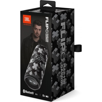 JBL Flip 6 - Portable Waterproof Speaker  سبيكر لون سكني و أسود