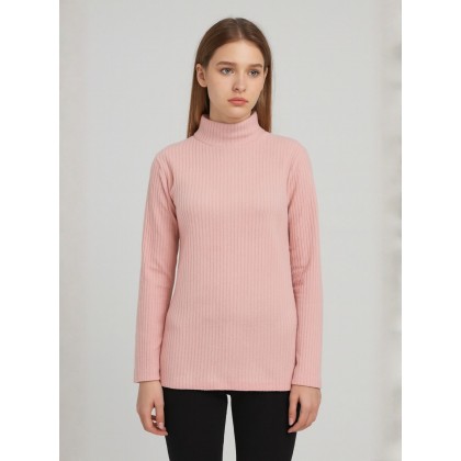 بلوزة بودي جولف بأكمام طويلة للنساء لون زهري