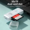 قارئ بطاقات 2 في 1 للابتوب USB 3.0 عالي السرعة – محول لبطاقات Micro SD/TF مثالي لملحقات أجهزة الكمبيوتر المحمول ونقل البيانات بسهولة.