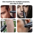 ماكينة تشذيب 2 في 1 لإزالة شعر الأنف والأذن – تصميم محمول وخفيف الوزن، تعمل ببطارية AA لسهولة الاستخدام في أي وقت وأي مكان.