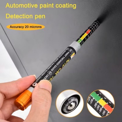 قلم فحص طلاء مغناطيسي للسيارة - عالي الدقة من 0-520 ميكرون، خفيف ومحمول، ألومنيوم بلاستيك متين، أداة تشخيص مغناطيسية.