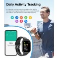 ساعة ذكية فخمة مع 2 حزام سيليكون وشبكي معدني - شاشة ملونة 2.01 بوصة، تدعم البلوتوث للرد على المكالمات، مزوّدة بميزات تتبع اللياقة والصحة، مناسبة للرجال والنساء.