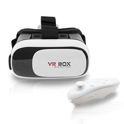 VR Box 3D Virtual Reality Box مع ريموت تحكم