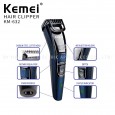 ماكينة حلاقة كهربائية Kemei احترافية للشعر واللحية للرجال ذات رأس واحد - مزودة بعدّاد للتحكم بمستوى ارتفاع الرأس لحلاقة مثالية دائما
