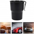 حامل أكواب للسيارة - يتم تعليقه على مكيف السيارة والابواب الجانبية- مصنوع من البلاستيك القوي - لون أسود