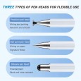 قلم لمس مغناطيسي Stylus Pen ذات 3 رؤوس - مثالي للرسم والكتابة بدقة عالية على التابلت والهواتف، غطاء مغناطيسي أنيق، وكتابة صامتة تمنحك تجربة سلسة وممتعة.