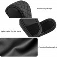 غطاء مقبض لناقل الحركة الاتوماتيكي في السيارة- مصنوع من الجلد ، يوفر قبضة مريحة ويمنع الانزلاق، مما يزيد من الأمان أثناء القيادة - لون أسود