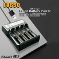 قاعدة شحن بطاريات قابلة للشحن 18650 - يمكن شحن 4 بطاريات في نفس الوقت - بمنفذ USB
