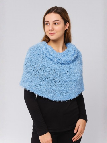 شال النساء السحري القابل للتمدد لون أزرق