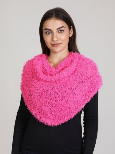 شال النساء السحري القابل للتمدد لون زهري نيون