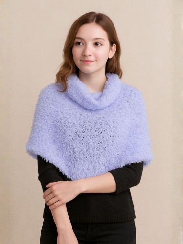 شال النساء السحري القابل للتمدد لون بنفسجي فاتح