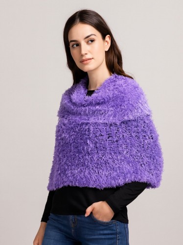 شال النساء السحري القابل للتمدد لون موف