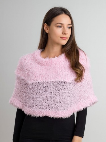 شال النساء السحري القابل للتمدد لون زهري بارد