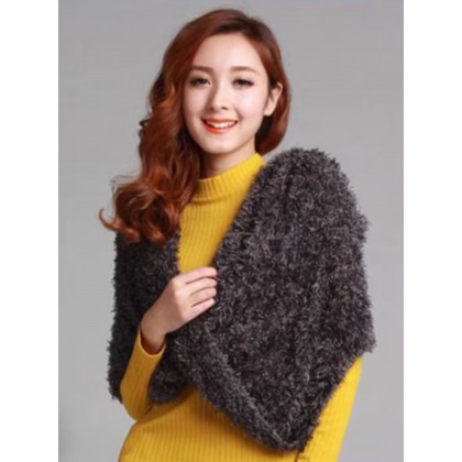 شال النساء السحري القابل للتمدد لون سكني غامق