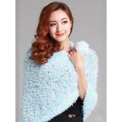 شال النساء السحري القابل للتمدد لون أزرق سماوي