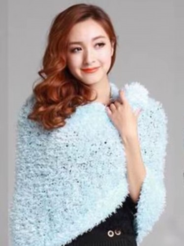 شال النساء السحري القابل للتمدد لون أزرق سماوي