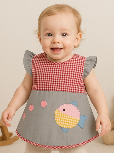 مريلة أطفال قماش