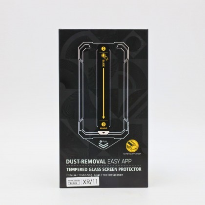 حماية شاشة متينة توفر حماية عالية ووضوح ونقاء للشاشة مع قطعة مخصصة للتركيب بسهولة واتقان ايفون 11+اكس ار