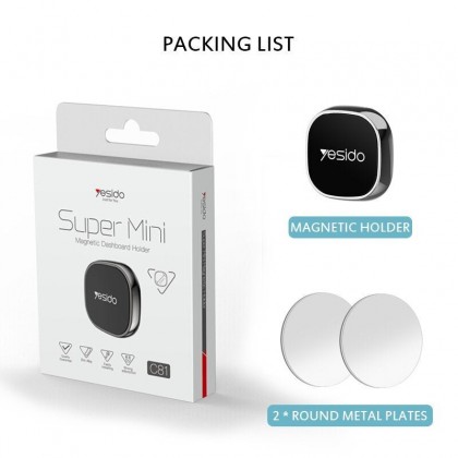 علاقة جوال ( طبعة ) مغناطيس قوي داخل السيارة YESIDO C81