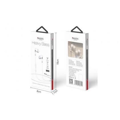 سماعة سلكية جلد AUX صوت نقي وجودة ممتازة YESIDO YH33