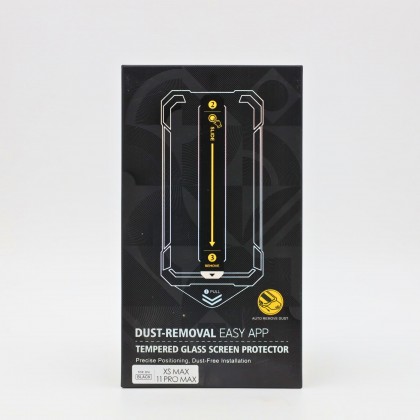 حماية شاشة متينة توفر حماية عالية ووضوح ونقاء للشاشة مع قطعة مخصصة للتركيب بسهولة واتقان ايفون 11 برو ماكس + اكس اس ماكس