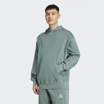 adidas Mens' ALL SZN French Terry Washed Hoodie - Green