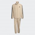 adidas Mens' 3 Stripes Woven Track Suit - Beige