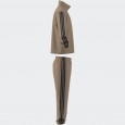 adidas Mens' 3 Stripes Woven Track Suit - Beige