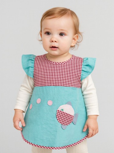 مريلة أطفال قماش