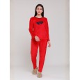 بيجامة فرو للصبايا لون أحمر